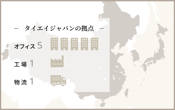 タイエイジャパンの拠点